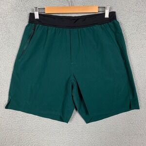 Ten Thousand Interval Shorts Men's Medium M Pine Green No Liner Athletic 7"